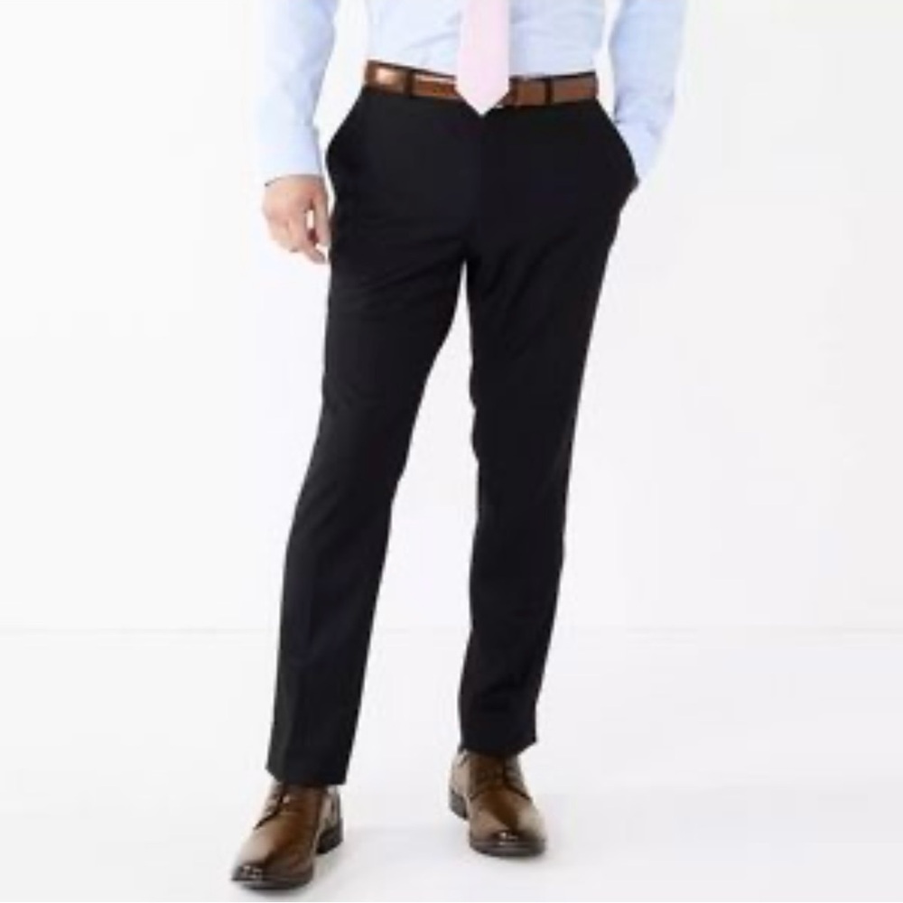 APT9 man‎ size 36/30 black pants, double button in front